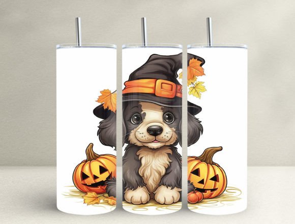3D Dog Halloween 20oz Tumbler Wrap Design Guide