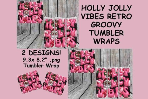 3D Puffy Inflated Santa Tumbler Wraps for Holiday Crafts