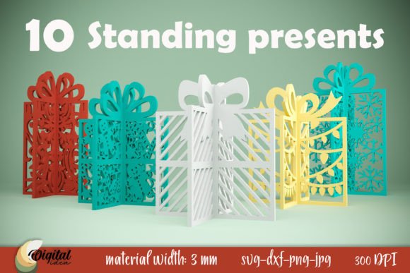 3D Standing Presents Bundle: XMas Gifts for Makers