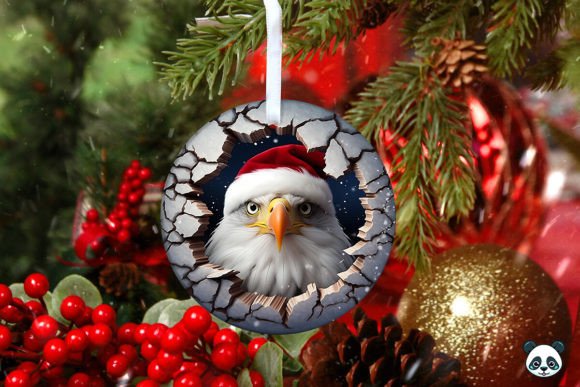 Bald Eagle 3D Christmas Ornament 1 Design Guide