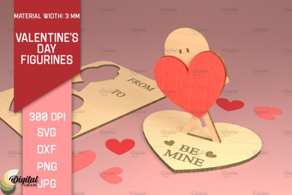Crafting Love: 3D Laser Cut Valentine Figurines