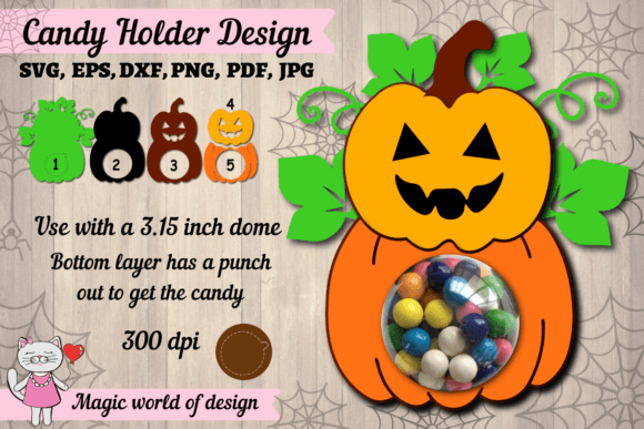 Crafting Spooky Treats: A Guide to the 3D Halloween Pumpkin Candy Dome SVG