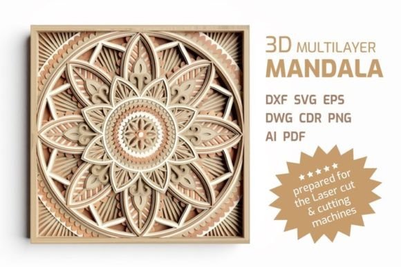 Creating Stunning 3d Layered MANDALA Shadow Box Art with SVG DXF Files