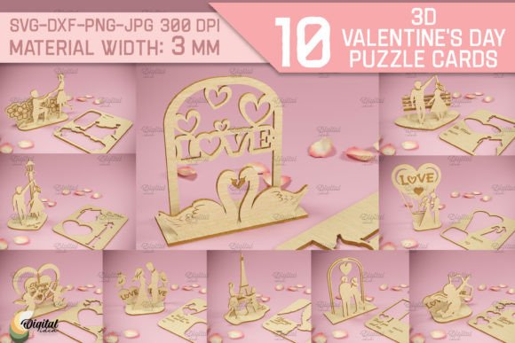 Elevate Designs with 3D Valentine's Puzzle Cards