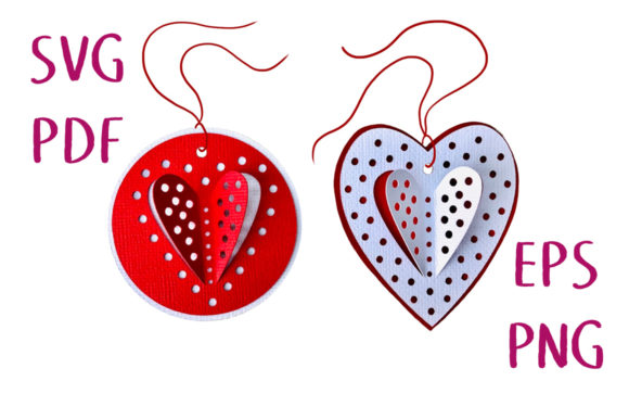 Elevate Projects with 3D Polka Dot Hearts SVG