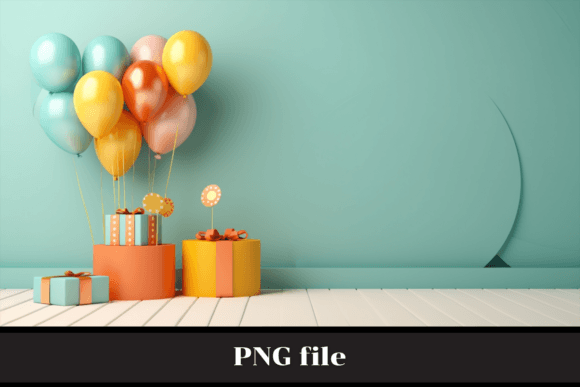 Elevate Your Celebration with a Stunning 3D Birthday Background Stage Podium PNG
