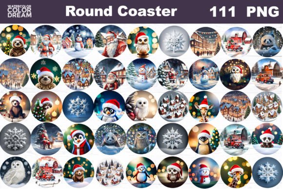 Elevating Holiday Decor with 3D Christmas Coaster Round Designs