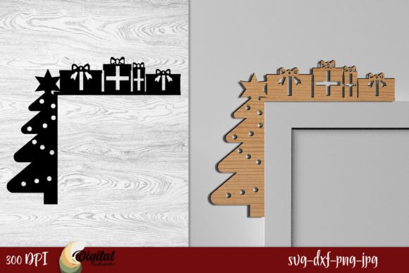 Elevating Seasonal Branding with Precision 3D Christmas Door Corners Laser Cut Designs