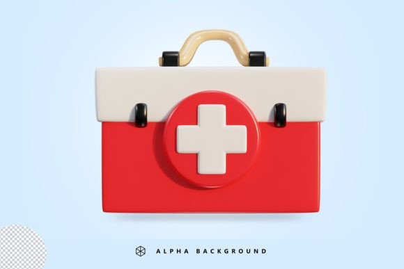 Enhancing Safety Communication with the First Aid Kit, Emergency Box 3d Icon
