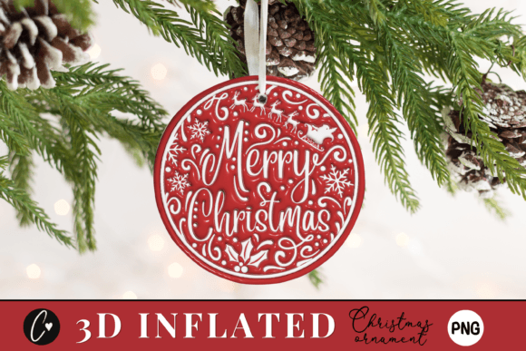 Unlocking Holiday Creativity with the 3D Inflated Merry Christmas Ornament PNG